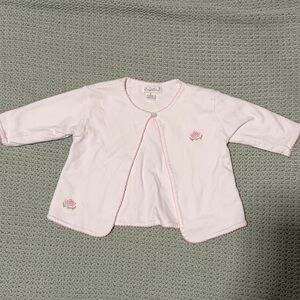 Kissy Kissy Light Pink Cardigan with Floral Detail